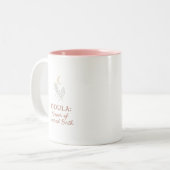 誕生日のクリスマスまたはユーのためのダラ感謝していギフト ツートーンマグカップ (正面左)