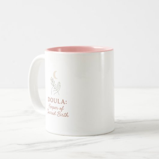 誕生日のクリスマスまたはユーのためのダラ感謝していギフト ツートーンマグカップ (正面左)