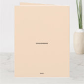 誕生日のグリーティングカードのキャビン カード (裏面)