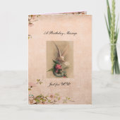 誕生日のグリーティングカード…感動的 カード (正面)