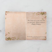 誕生日のグリーティングカード…感動的 カード (内部)