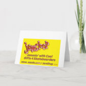 誕生日のスケートボードをするカード2 カード (裏面)