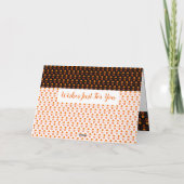 誕生日のスタイリッシュ挨拶 カード (裏面)