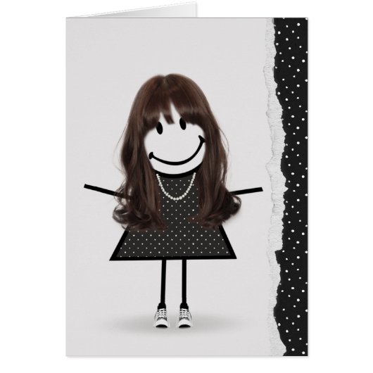 誕生日のステッキガール（靴下姿） (正面)