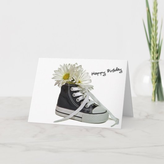 誕生日のスニーカー カード (正面)