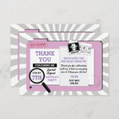 誕生日のスパイのスパイカードありがとう サンキューカード (正面/裏面)