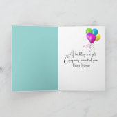 誕生日のスロッツアイスクリームコーン付き カード (内部)