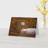 誕生日のタンポポの願い カード (黄色い花)