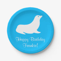 誕生日のターコイズのアシカ4Frankie (名前)
