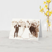 誕生日のダンス1899年 カード (黄色い花)