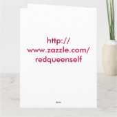 誕生日のチアリーダー カード (裏面)