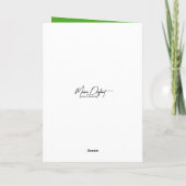 誕生日のディルの椅子のピクルス カード (裏面)