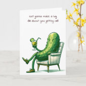 誕生日のディルの椅子のピクルス カード (黄色い花)