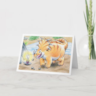 誕生日のトリケラトプス カード