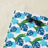 誕生日のトロピカルサンシャインとパームツリーの夢 ビーチタオル (インサイチュ)