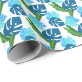 誕生日のトロピカルサンシャインとパームツリーの夢 ラッピングペーパー (ロールコーナー)