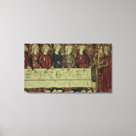 誕生日のヌビエンの饗宴,アルメニアの王 キャンバスプリント (正面)