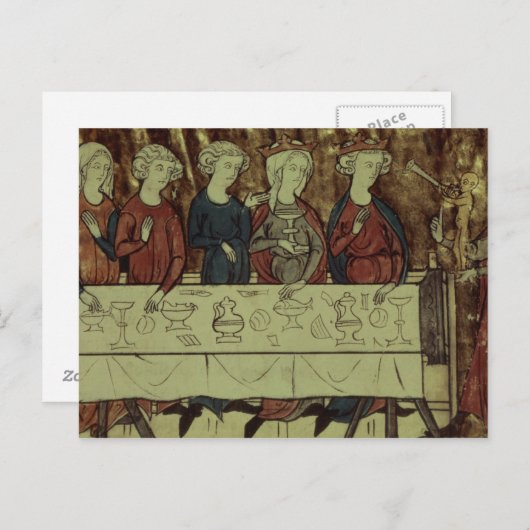 誕生日のヌビエンの饗宴，アルメニアの王 ポストカード (正面/裏面)