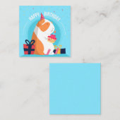 誕生日のハムスター ノートカード (正面/裏面)