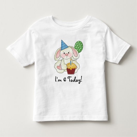誕生日のバニーのTシャツ トドラーTシャツ (正面)