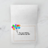 誕生日のパッチワークキルトパターン カード (内部)