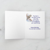誕生日のパパは、カラフトフクロウ、鳥の自然の父となります カード (内部)