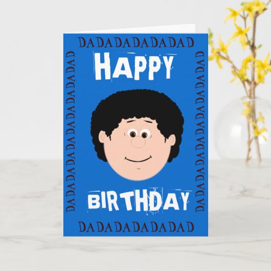 誕生日のパパ(娘) カード (黄色い花)