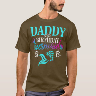 誕生日のパパMermaid Matching Family T Tシャツ
