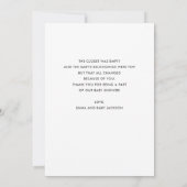 誕生日のパーソナライズされた写真の手書き サンキューカード (裏面)