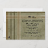 -誕生日のパーティの招待状かだれが60を回しているか見て下さい 招待状 (裏面)