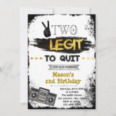 誕生日のパーティの招待状をやめる2合法 招待状 (正面)