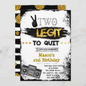 誕生日のパーティの招待状をやめる2合法 招待状 (正面/裏面)