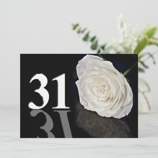 誕生日のパーティの招待状31歳 招待状 (スタンド正面)