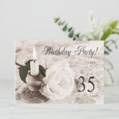 誕生日のパーティの招待状35歳 招待状 (スタンド正面)