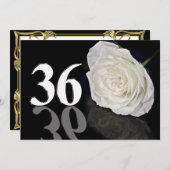 誕生日のパーティの招待状36歳 招待状 (正面/裏面)