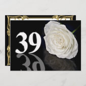誕生日のパーティの招待状39歳 招待状 (正面/裏面)