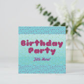 誕生日のパーティの招待状-子供#2のための… 招待状 (スタンド正面)