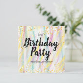 誕生日のパーティー招待状 招待状 (スタンド正面)