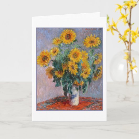 誕生日のヒマワリ カード (黄色い花)