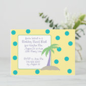 誕生日のビーチの強打の招待状 招待状 (スタンド正面)