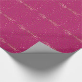 誕生日のピンクの金星の包装紙 ラッピングペーパー (角)