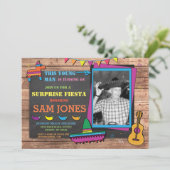 誕生日のフェスタのメキシコのメキシコ写真のパーティーの招待 招待状 (スタンド正面)