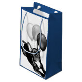 誕生日のフレンチ・ブルドッグのギフトバッグ スモールペーパーバッグ (裏面アングル)