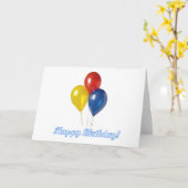 誕生日のブランデーグラス カード (黄色い花)