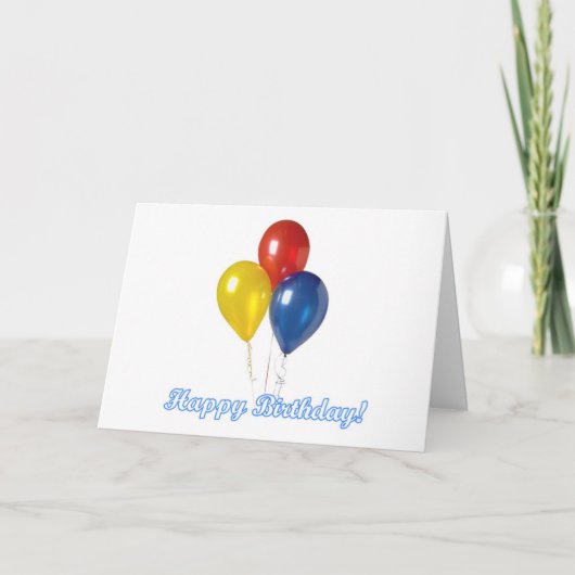 誕生日のブランデーグラス カード (正面)