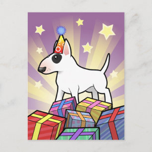 誕生日のブルテリア ポストカード