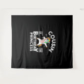 誕生日のプリンセスのいとこ ユニコーンガール T-Shi タペストリー (正面(横))