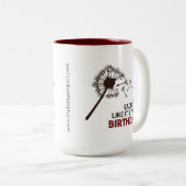 誕生日のプロジェクトのマグ ツートーンマグカップ (正面右)