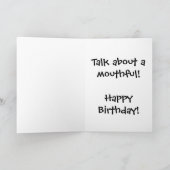 誕生日のペリカン カード (内部)