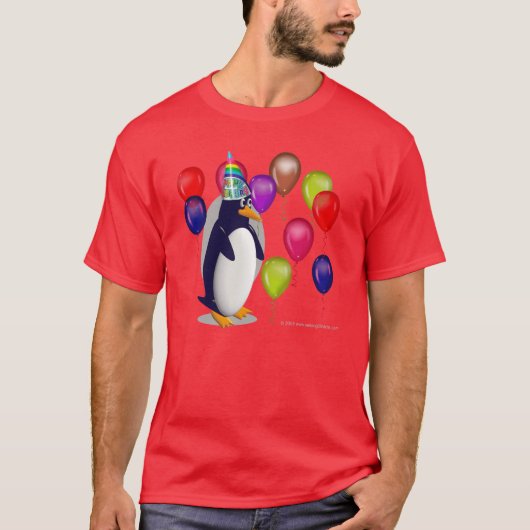 誕生日のペンギン Tシャツ (正面)